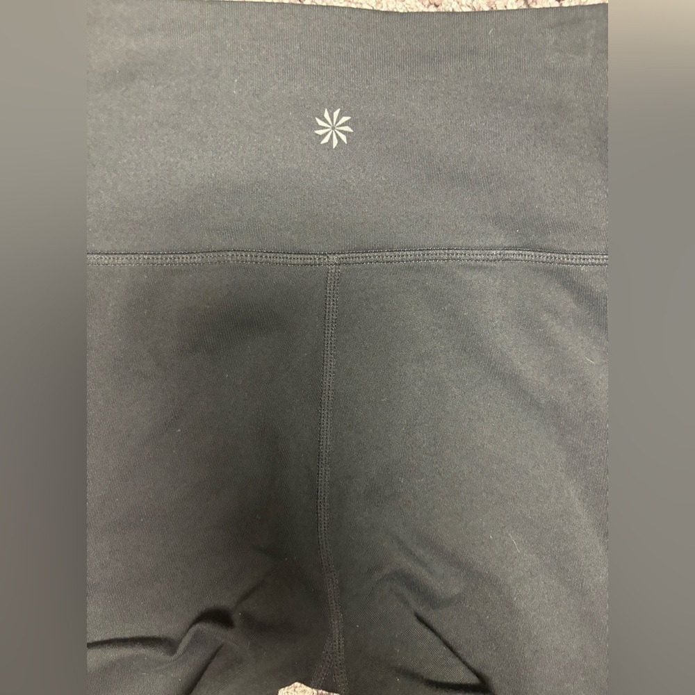 ATHLETA Black LEGGINGS with Gold Zipper side, Size X- SMALL - Picture 12 of 14